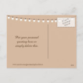 ドイツンシェパードのホリデーグリーティングポストカード シーズンポストカード (裏面)