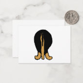 ドイツンシェパードの色違いの後ろ姿 ノートカード (正面/裏面インサイチュ)