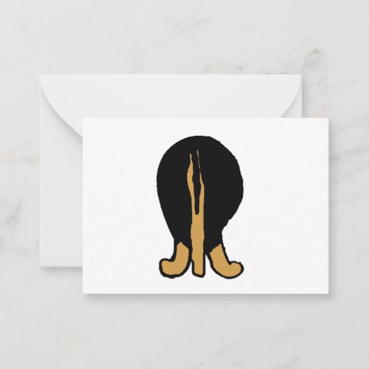 ドイツンシェパードの色違いの後ろ姿 ノートカード (正面)