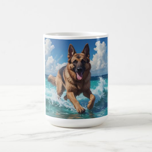 ドイツン・シェパード エレガント コーヒーマグ コーヒーマグカップ (中央)
