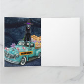 ドイツン・シェパード・ドッグ ハロウィン トラック 怖い夜 カード (内部)