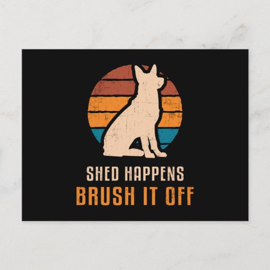 ドイツン・シェパード 脱毛事件 犬 ヴィンテージ ユニーク ポストカード (正面)
