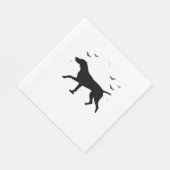 ドイツン・ショートヘアード・ポインター 犬 ハロウィン 月 シル スタンダードランチョンナプキン (角)