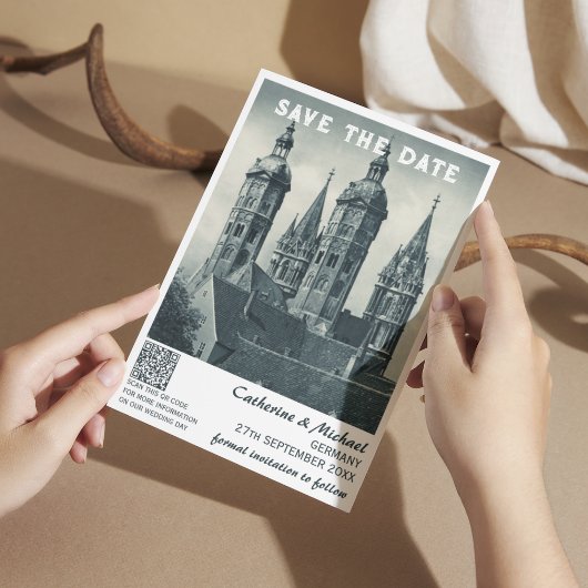 ドイツヴィンテージウェディングトラベルQRコード セーブザデート