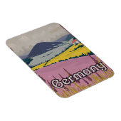 ドイツヴィンテージカントリー側旅行ポスター マグネット (右側)