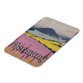 ドイツヴィンテージカントリー側旅行ポスター マグネット (左側)