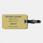 ドイツヴィンテージ旅行カスタムなラベル ラゲッジタグ (裏面横)