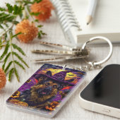 ドイツ不気味の羊飼いハロウィンウィッチカボチャ キーホルダー (正面右)