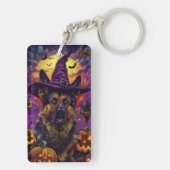 ドイツ不気味の羊飼いハロウィンウィッチカボチャ キーホルダー (裏面)