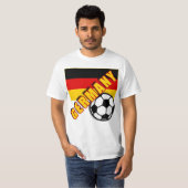 ドイツ世界のサッカーファンのTシャツ Tシャツ (正面フル)