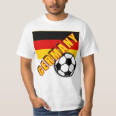 ドイツ世界のサッカーファンのTシャツ Tシャツ (正面)
