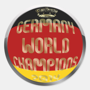ドイツ世界は2014年のサッカーに挑みます ラウンドシール