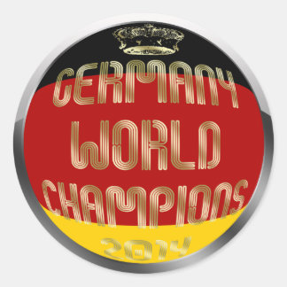 ドイツ世界チャンピオンズ2014サッカー ラウンドシール