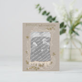 ドイツ人のアールヌーボーの写真フレームのクリスマスカードのPC シーズンポストカード (スタンド正面)