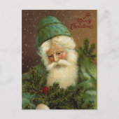 ドイツ人のサンタのクリスマスの郵便はがき シーズンポストカード (正面)
