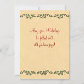 ドイツ人のサンタのクリスマスカード シーズンカード (裏面)