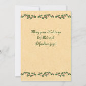 ドイツ人のサンタの妖精のクリスマスカード シーズンカード (裏面)