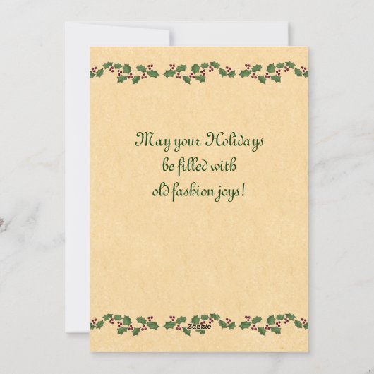 ドイツ人のサンタの妖精のクリスマスカード シーズンカード (裏面)