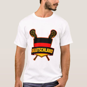 ドイツ人のドイツのラクロス Tシャツ