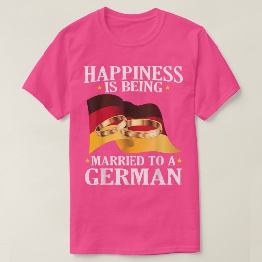 ドイツ人の夫と結婚することが幸せ, Tシャツ (デザイン正面)
