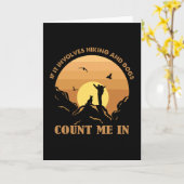 ドイツ人の羊飼いは私をハイキング犬に数える カード (黄色い花)