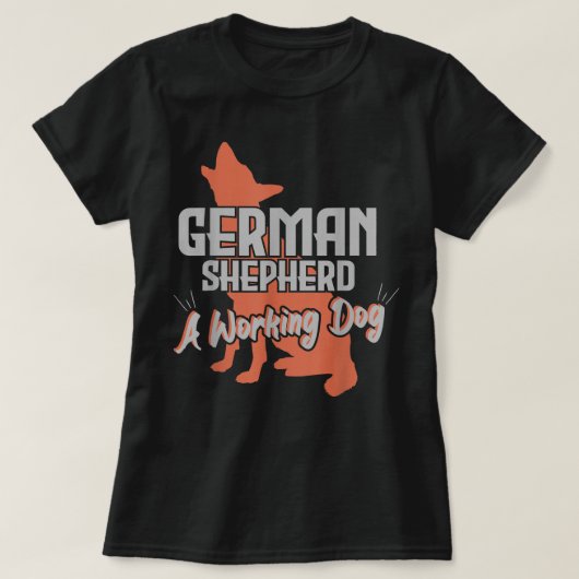ドイツ人の飼い犬の愛犬家 Tシャツ (デザイン正面)