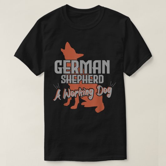 ドイツ人の飼い犬の愛犬家 Tシャツ (デザイン正面)