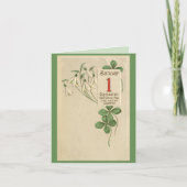 ドイツ人のJugendstilの明けましておめでとうのカスタム シーズンカード (正面)