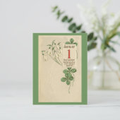 ドイツ人のJugendstilの明けましておめでとう シーズンポストカード (スタンド正面)