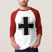 ドイツ人のLuftwaffeのバルカン半島の十字の記章 Tシャツ (正面)