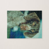 ドイツ人のShorthairのポインター犬のパズル ジグソーパズル (横)