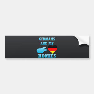 ドイツ人は私のHomiesです バンパーステッカー