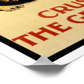 ドイツ人を押しつぶす ポスター (角)