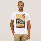 ドイツ人を押しつぶす Tシャツ (正面フル)