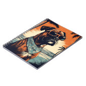 ドイツ人ボクサーでサングラスをビーチ ノートブック (左側)