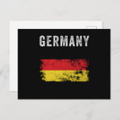ドイツ動揺して国旗 – ドイツ国旗 ポストカード (正面/裏面)