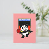 ドイツ卓球パンダ ポストカード (スタンド正面)