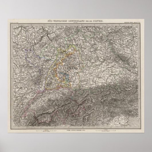 ドイツ南西部とスイス ポスター (正面)