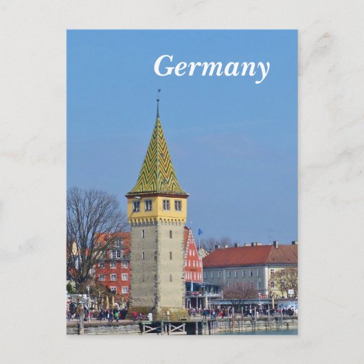 ドイツ古代ライトハウスinリンダウ ポストカード (正面)