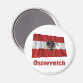 ドイツ名Esterreich Fliegende Dienstflagge マグネット (正面/裏面)
