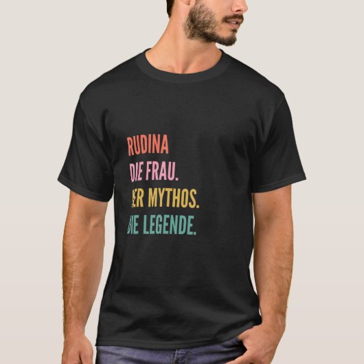 ドイツ名Rudina Tシャツ (正面)