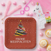 ドイツ国インスパイア旗 ペーパープレート (パーティー)