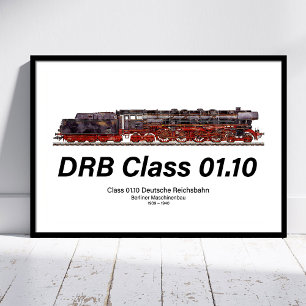 ドイツ国営鉄道01形10番台 蒸気機関車 ポスター