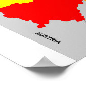 ドイツ国政地図国旗 ポスター (角)