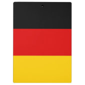 ドイツ国旗が付いた愛国的なクリップボード クリップボード (裏面)