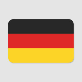 ドイツ国旗が付いた愛国的な名前タグ 名札