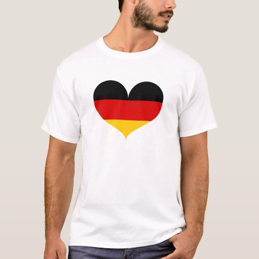 ドイツ国旗が大好き Tシャツ (正面)