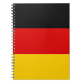ドイツ国旗が掲げられたノートブック ノートブック (正面)