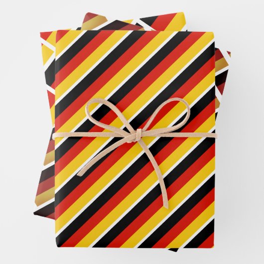 ドイツ国旗で紙シートを包む ラッピングペーパーシート (インサイチュ)