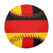 ドイツ国旗とコート・オブ・アームズ愛国野球 野球ボール (裏面)